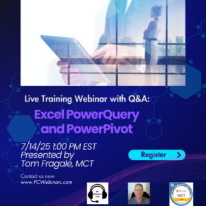 Excel PowerQuery and PowerPivot - 7/14/25