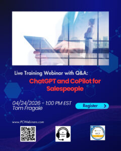 ChatGPT and CoPilot for Salespeople – 4/24/2026