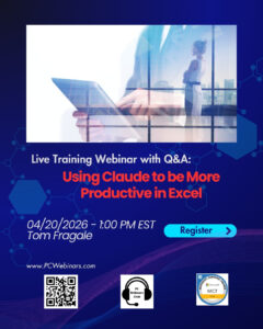 Using Claude to be more productive in Excel – April 20, 2026