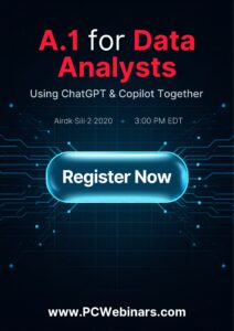 AI for Data Analysts: Using ChatGPT, Copilot & PowerBI Together – 5/29/2026