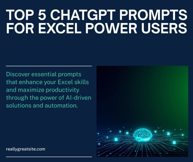 How to Use ChatGPT with Excel: 7 Ways to Save Hours Every Week