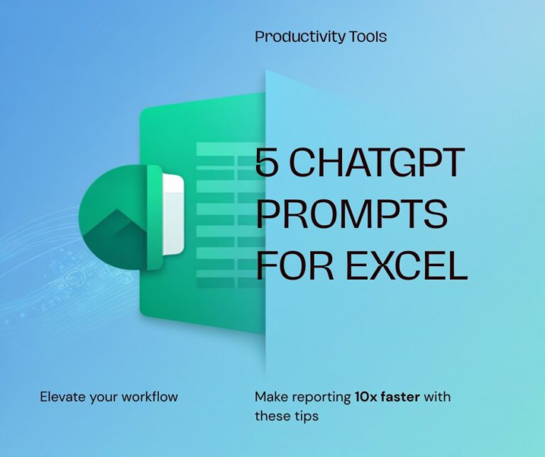 ChatGPT and Excel productivity tips for faster reporting