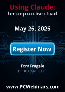 Using Claude to be more productive in Excel – 5/26/2026