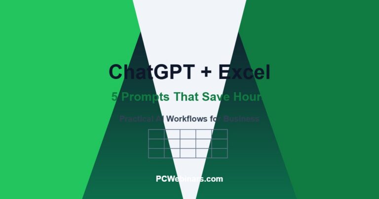 5 ChatGPT Prompts That Save Hours in Microsoft Excel