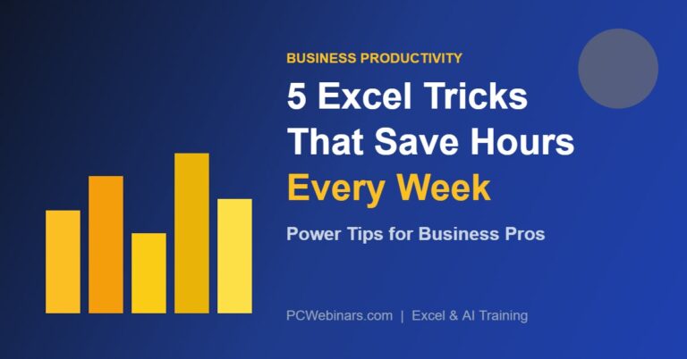 Excel tips and tricks for business productivity