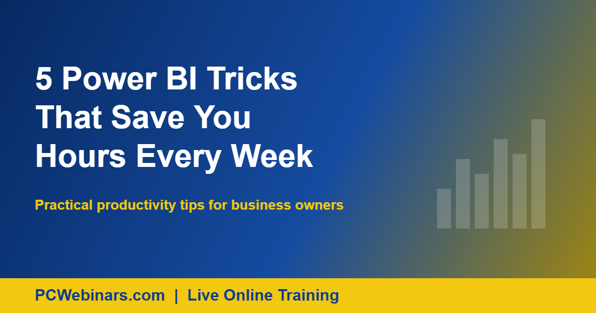 Power BI tricks for business productivity