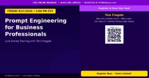 Prompt Engineering for Business Professionals – 8/21/2026