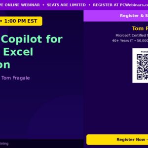 Microsoft Copilot for Advanced Excel Automation - PCWebinars.com