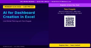AI for Dashboard Creation in Excel – 8/24/2026