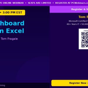 AI for Dashboard Creation in Excel - PCWebinars.com