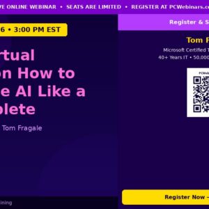 3-Hour Virtual Seminar on How to Use Claude AI Like a Pro: Complete Beginner to Advanced Guide - PCWebinars.com
