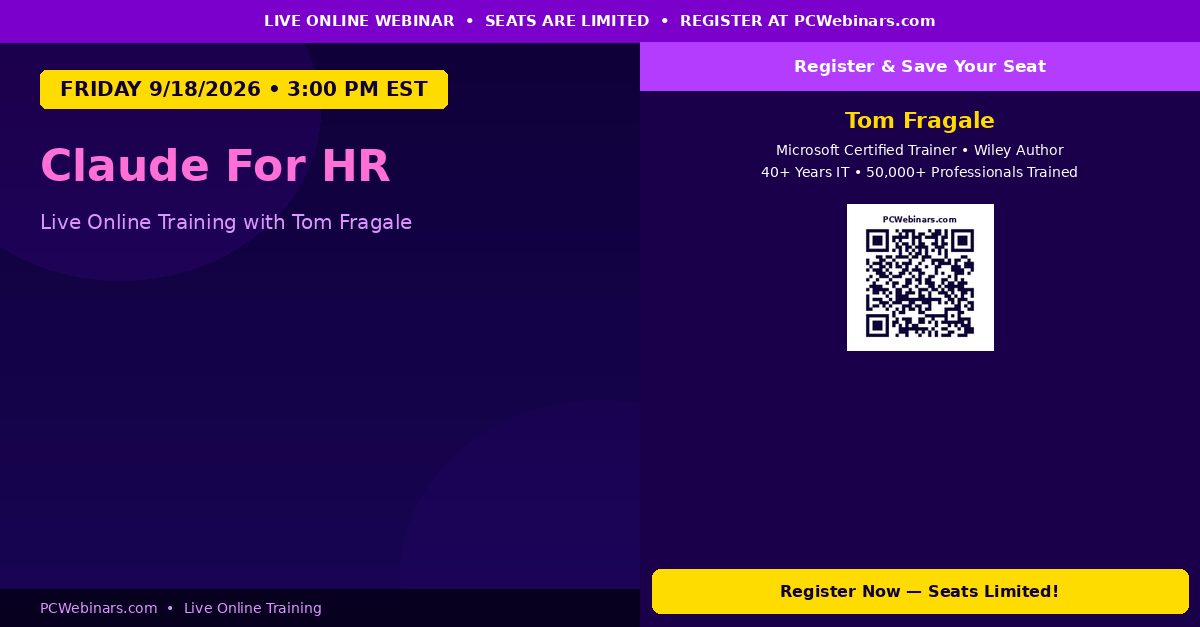 Claude For HR - PCWebinars.com