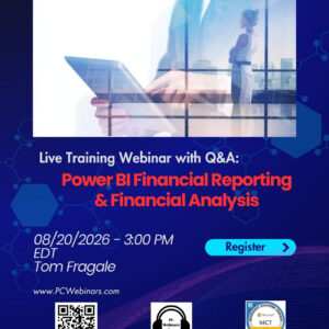 Power BI Financial Reporting & Financial Analysis webinar