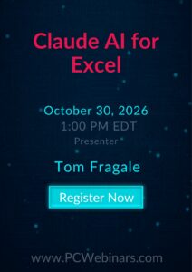 Claude AI for Excel – 10/30/2026