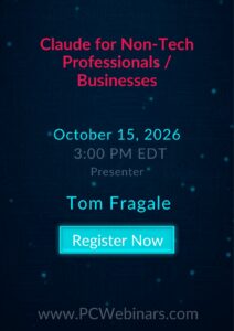 Claude for Non-Tech Professionals/Businesses – 10/15/2026