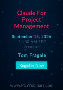 Claude For Project Management – 9/15/2026