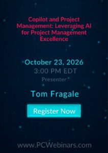 Copilot and Project Management: Leveraging AI for Project Management Excellence – 10/23/2026