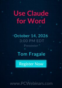 Use Claude for Word – 10/14/2026