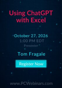 Using ChatGPT with Excel – 10/27/2026