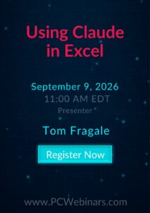 Using Claude in Excel – 9/9/2026
